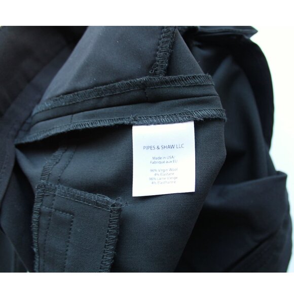 Veronica Beard Black Stretch Wool Tapered Pant 27" / Size 4 / Black Trouser Work - Picture 12 of 12